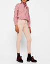 Skinny mid-rise trousers