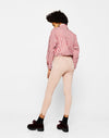 Skinny mid-rise trousers