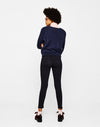 Skinny mid-rise trousers