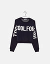 Hoodie with slogan
