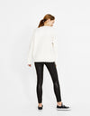 Oversized sweater with slogan