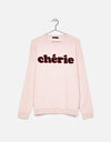 Oversized sweater with slogan