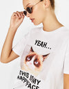 Ecologically grown cotton T-shirt with print