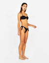 Plain-coloured bandeau bikini top