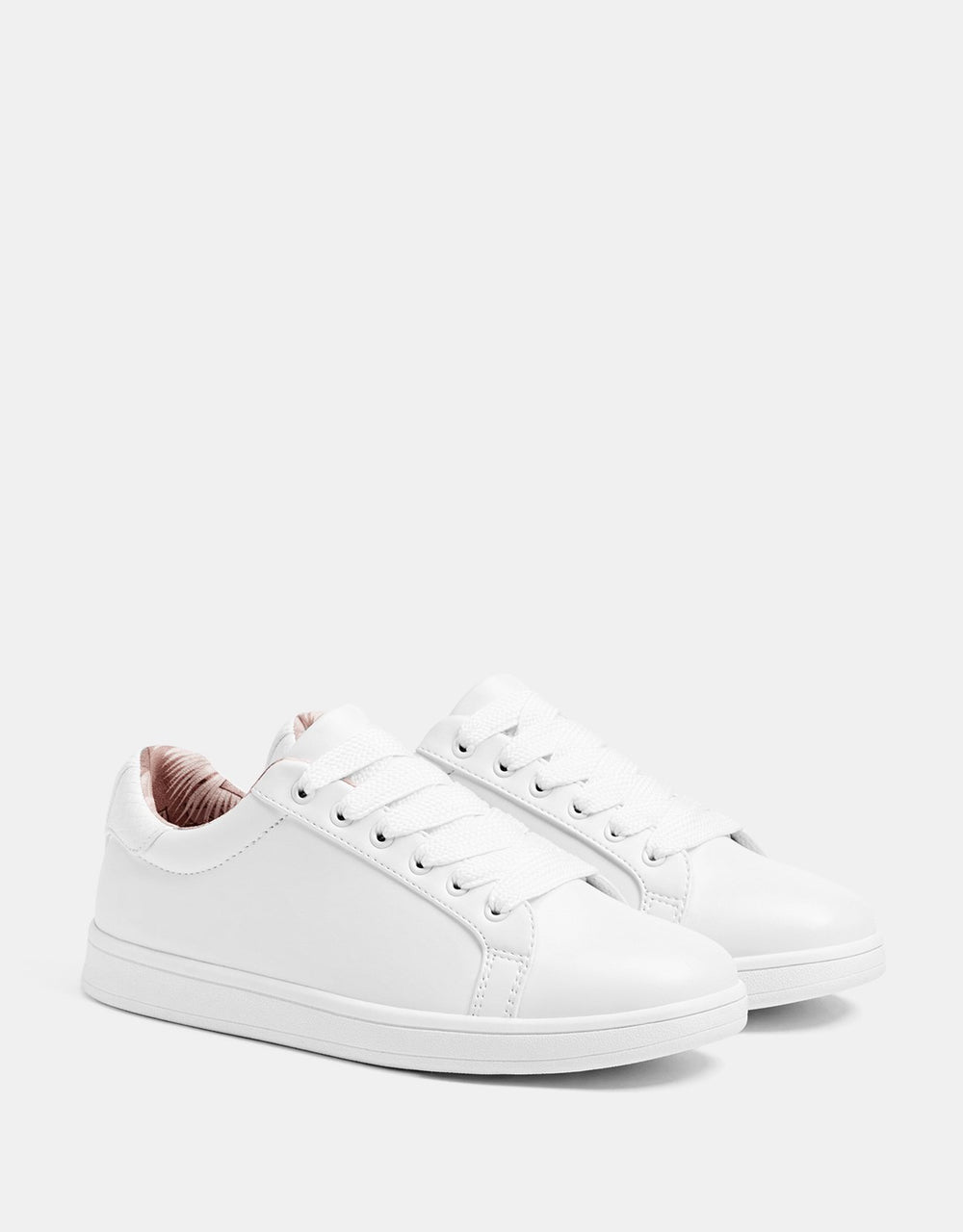 Lace-up trainers with heel detail