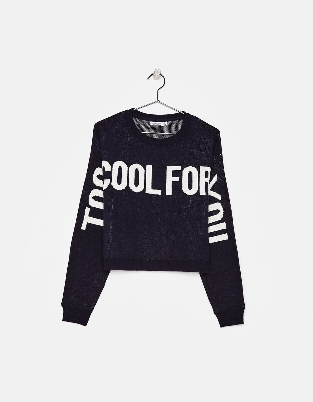 Hoodie with slogan