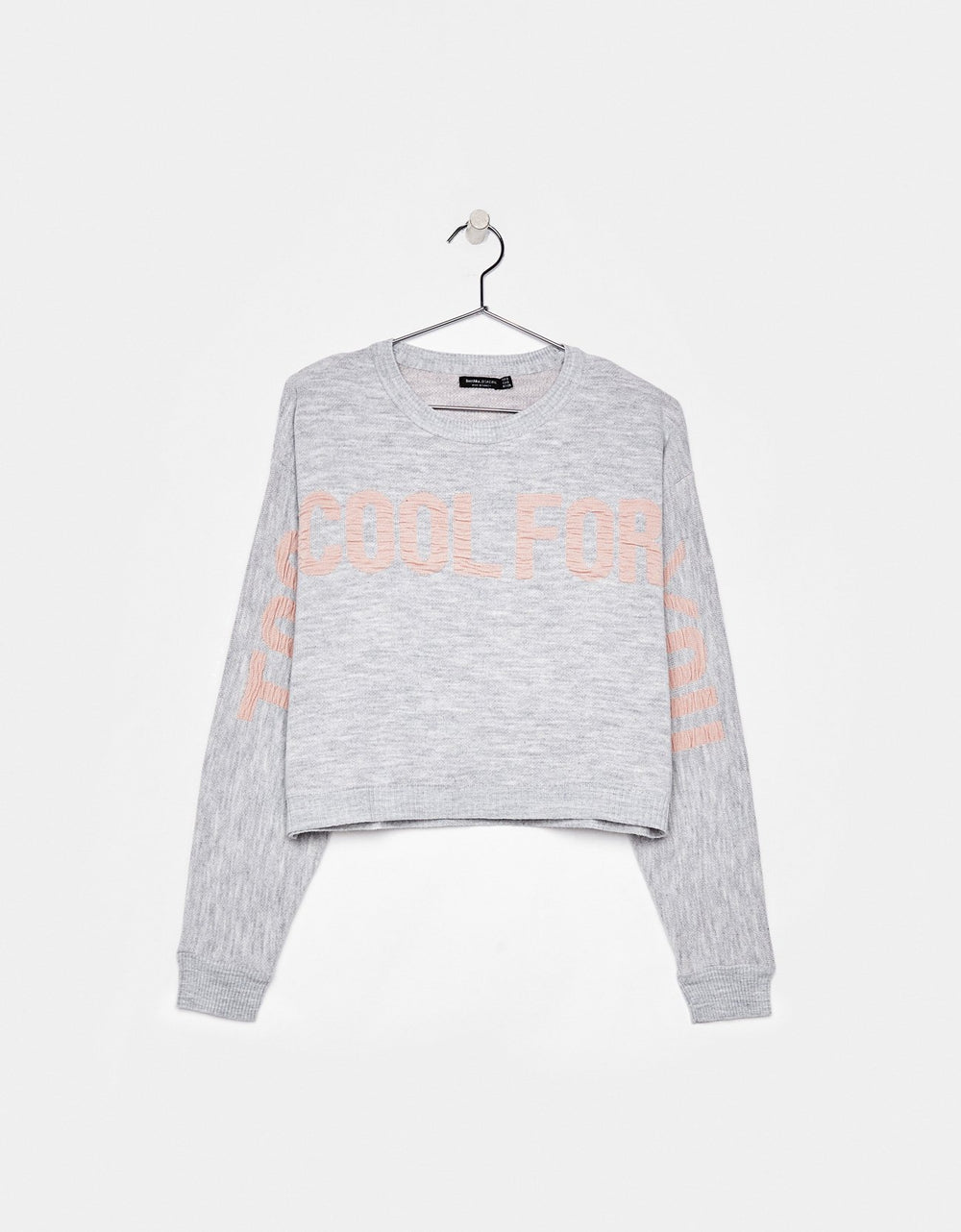 Hoodie with slogan